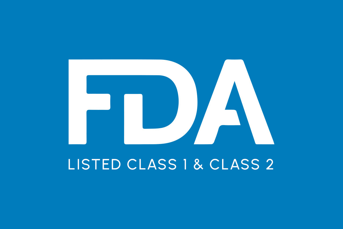 ProteX is listed Class 1 and Class 2 with the FDA.