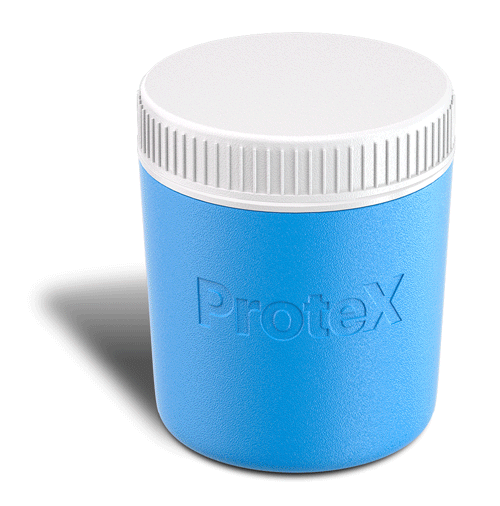 Protex-Transform-Cutaway ProteX collection container exterior and interior design.